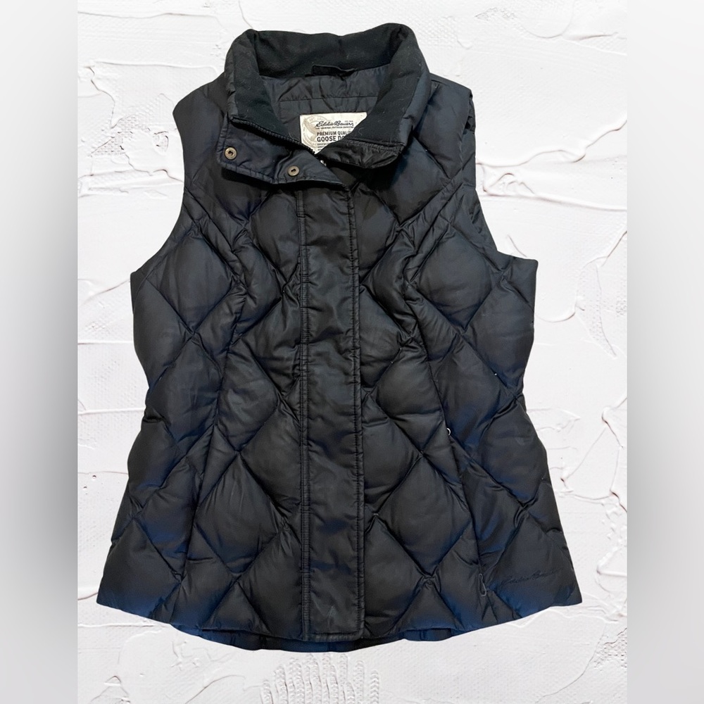 Eddie Bauer Goosedown Feather Diamond Quilt Vest